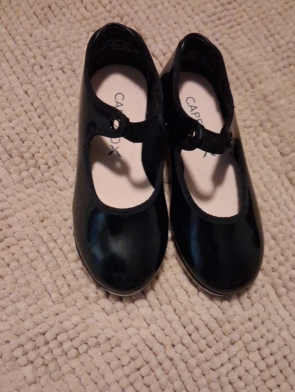 Cat & Jack Black Patent Mary Jane Flats with Strap